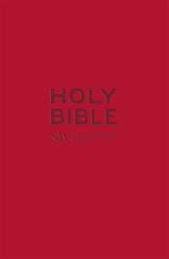 NIV Pocket Red Soft-Tone Bible with Zip