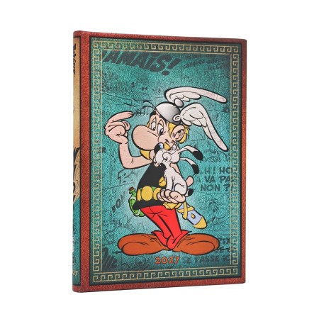 2027 Asterix the Gaul (The Adventures of Asterix) Midi 12-Month Hardcover Dayplanner (Elastic Band Closure) Horizontal