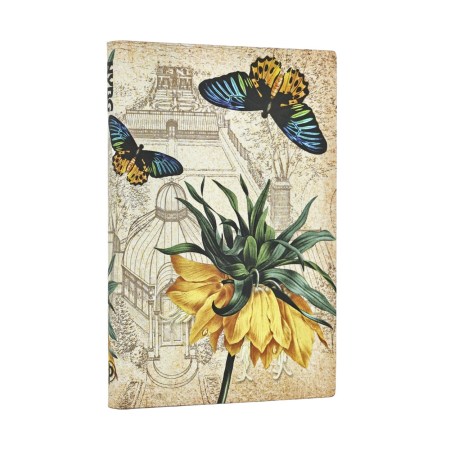Golden Fritillaria Mini Unlined Softcover Journal (Elastic Band Closure)