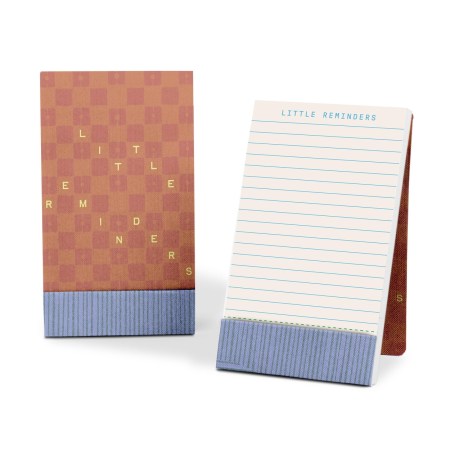 Saffron Checkerboard Little Reminders Pocket Pad